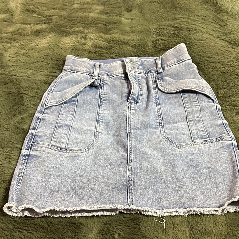 Democracy Light Blue Mini Skirt